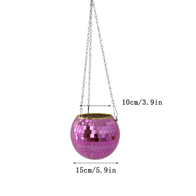 Disco Ball Hanging Vase Moderne Vases