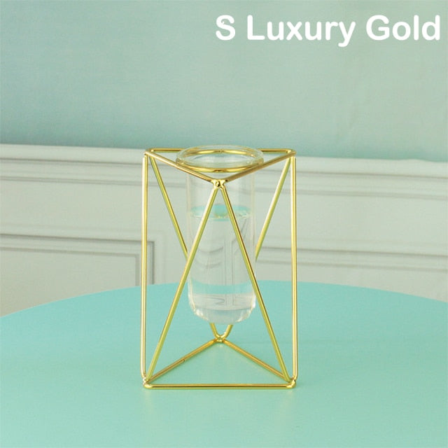 Creative Glass and Iron Vases Moderne Vases