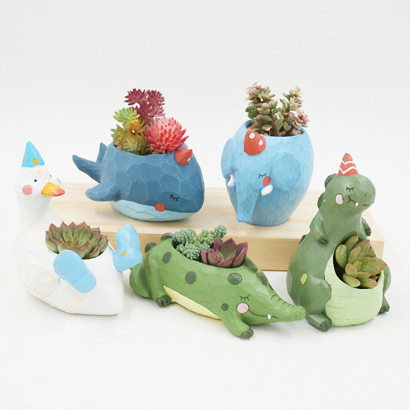 Cute Animals Plant Pots Moderne Vases