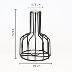 Nordic Glass and Metal Vases Moderne Vases