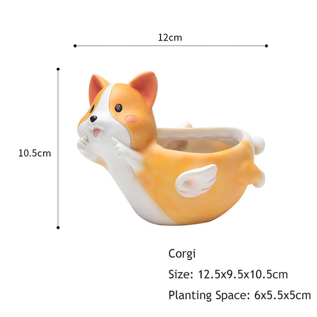 Fun Animals Plant Pots Moderne Vases