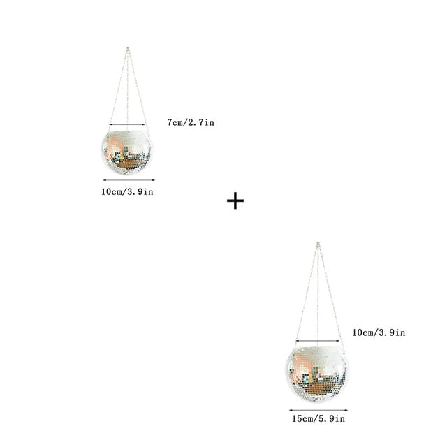 Disco Ball Hanging Vase Moderne Vases
