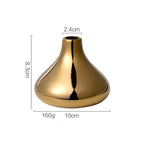 Nordic Luxury Gold Plated Vase Moderne Vases