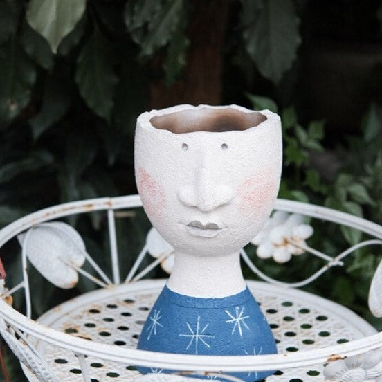 Art Portrait Flower Pot Vase Moderne Vases