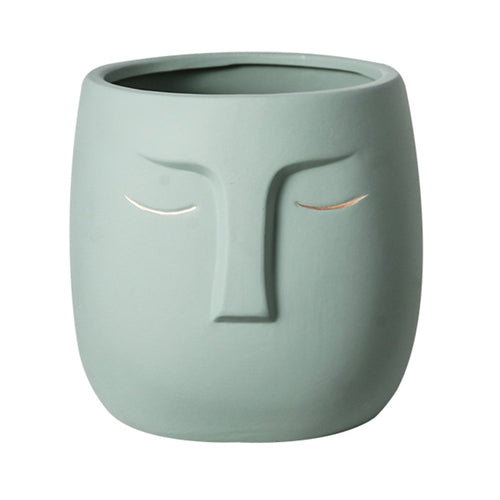 Creative Ceramic Face Vase Moderne Vases