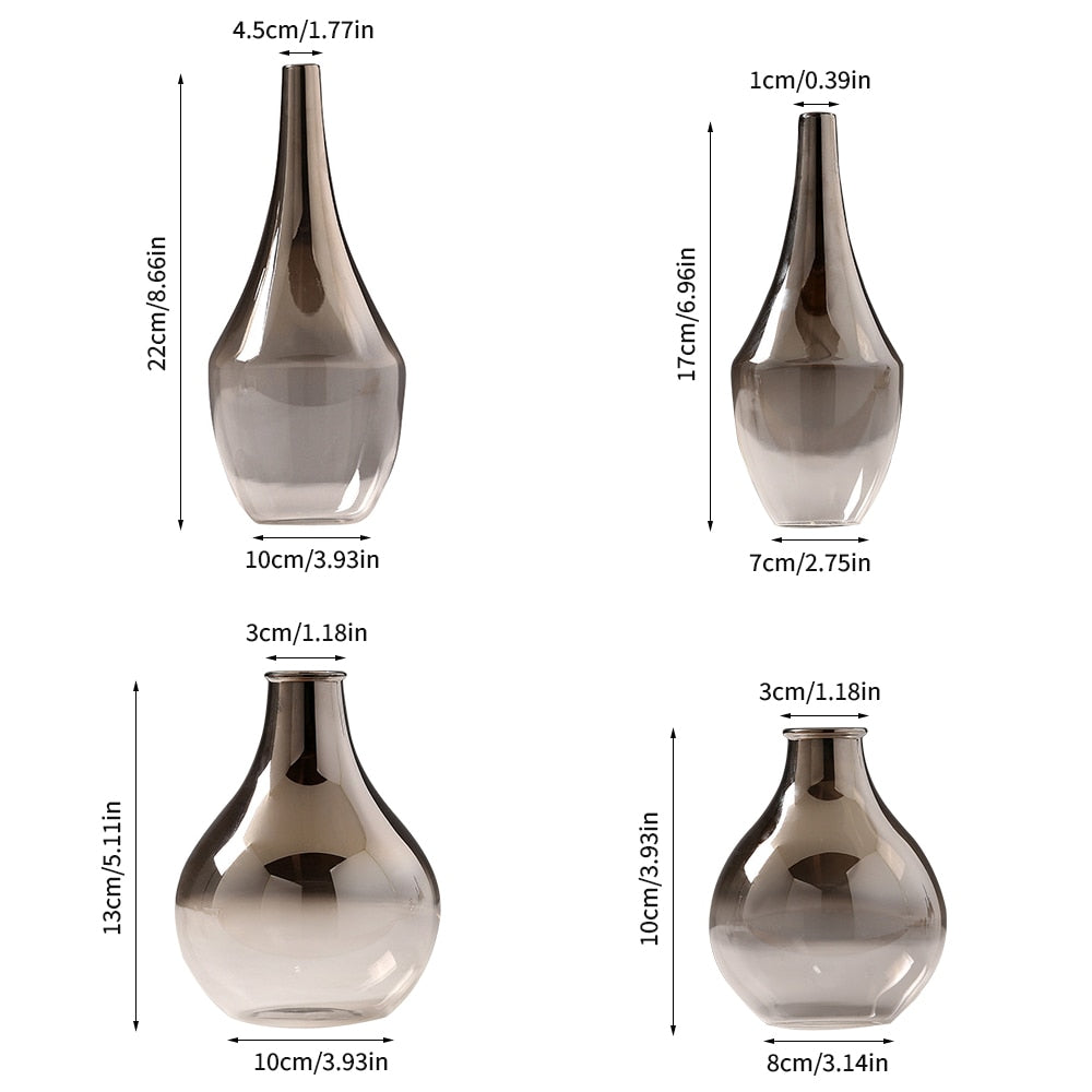 Nordic Flower Glass Vases Moderne Vases