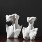 Feminine Silhouette Ceramic Vase Moderne Vases