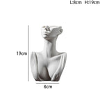 Feminine Silhouette Ceramic Vase Moderne Vases