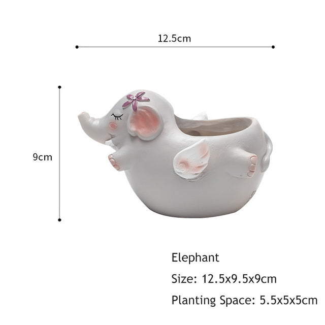 Fun Animals Plant Pots Moderne Vases