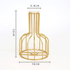Nordic Glass and Metal Vases Moderne Vases