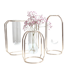 Creative Glass and Iron Vases Moderne Vases