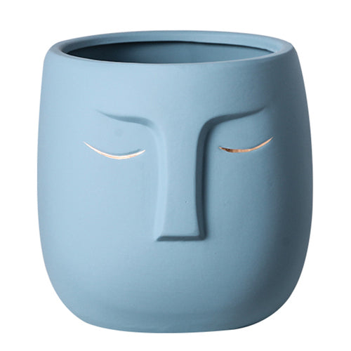 Creative Ceramic Face Vase Moderne Vases