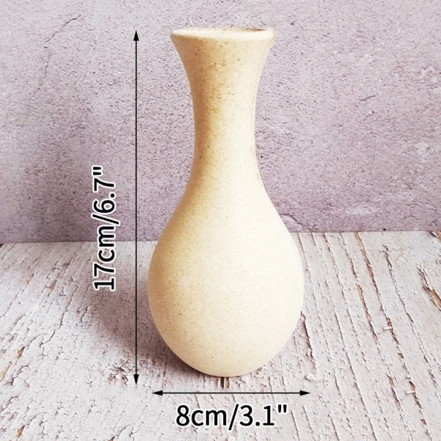 Retro Wooden Vase Moderne Vases