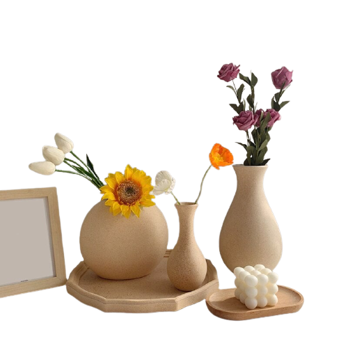 Retro Wooden Vase Moderne Vases