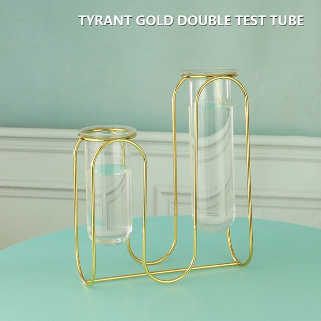 Creative Glass and Iron Vases Moderne Vases