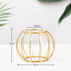 Nordic Glass and Metal Vases Moderne Vases