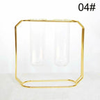 Nordic Glass and Metal Vases Moderne Vases
