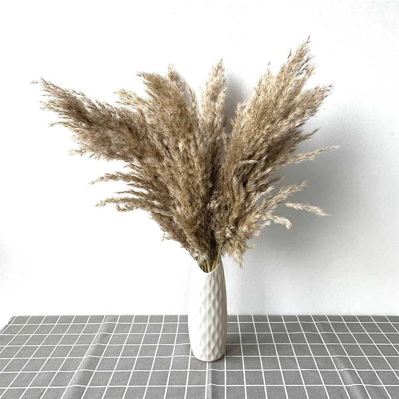 Moderne Vase with Pampas Grass Moderne Vases