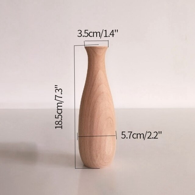 Minimalist Wooden Vases Moderne Vases