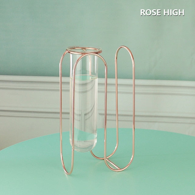 Creative Glass and Iron Vases Moderne Vases