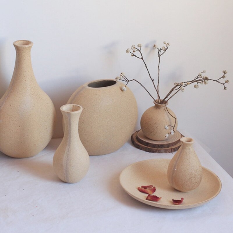 Retro Wooden Vase Moderne Vases