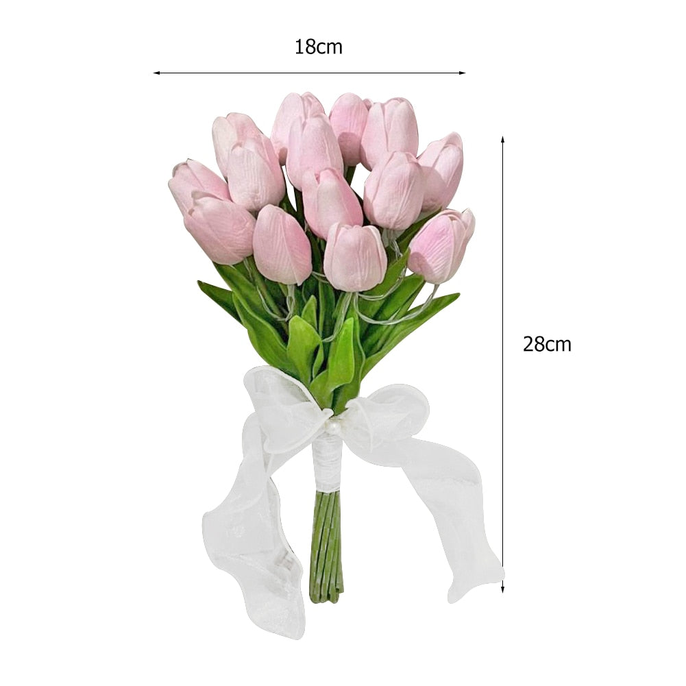 LED Tulip Table Lamp Moderne Vases