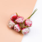 Silk Tea Buds Roses Moderne Vases