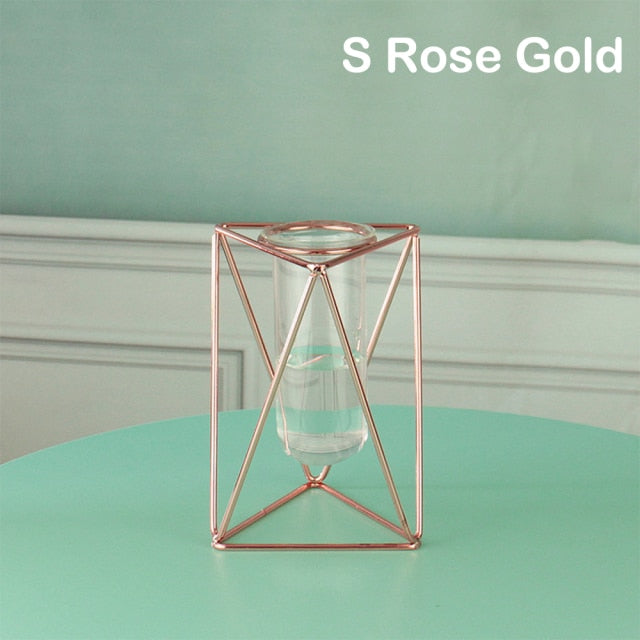 Creative Glass and Iron Vases Moderne Vases