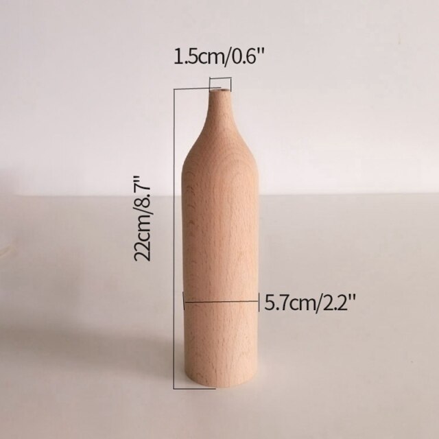 Minimalist Wooden Vases Moderne Vases