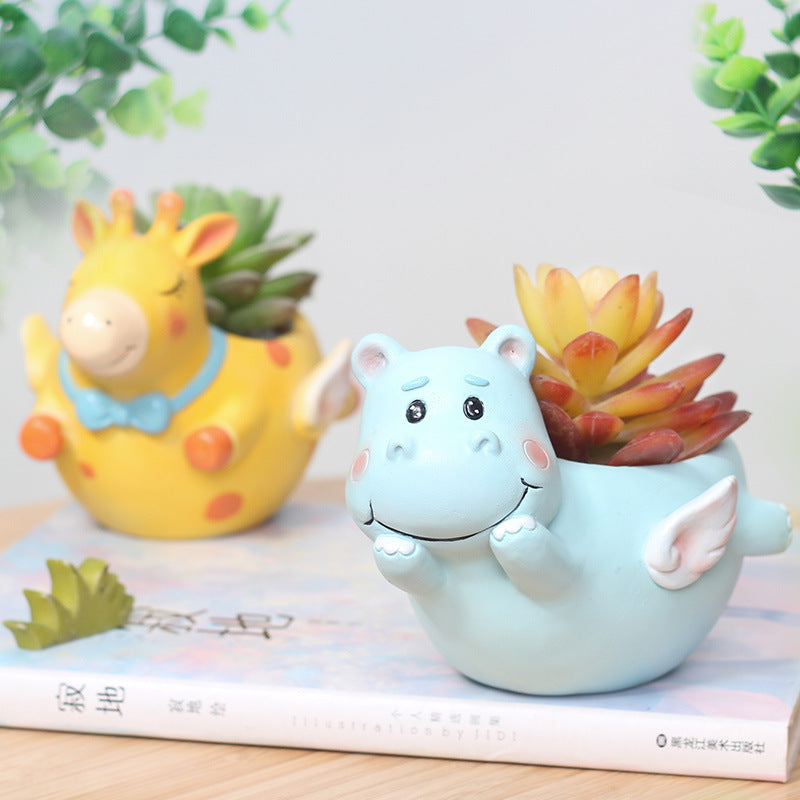 Fun Animals Plant Pots Moderne Vases