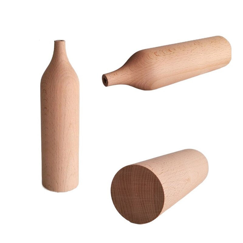 Minimalist Wooden Vases Moderne Vases