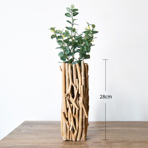 Handmade Solid Wood Rustic Vases Moderne Vases
