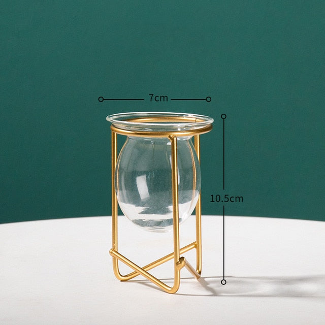 Creative Glass and Iron Vases Moderne Vases