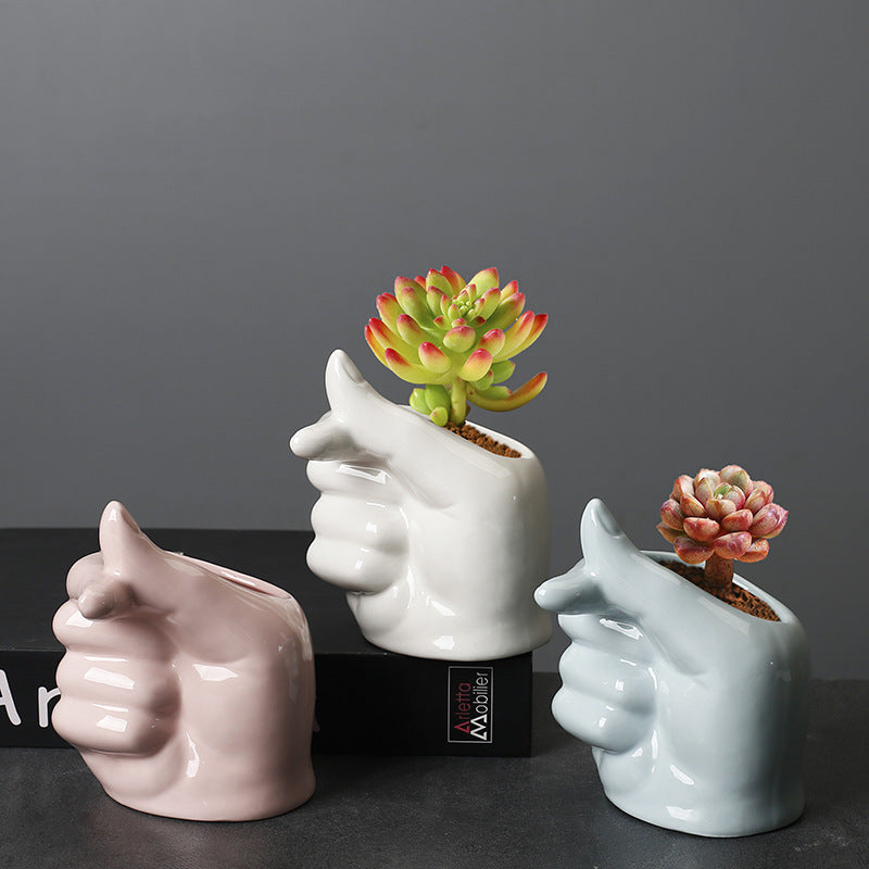 Hand Sculpture Vases Moderne Vases