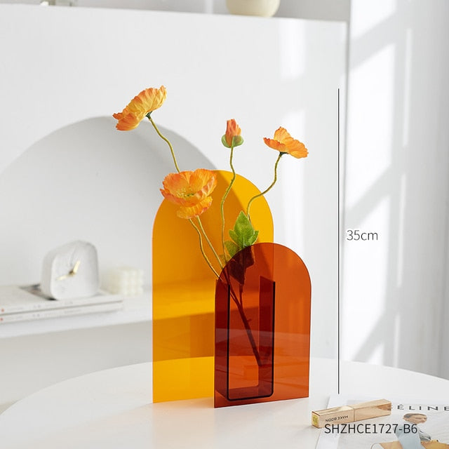 Minimalist Acrylic Vase Moderne Vases