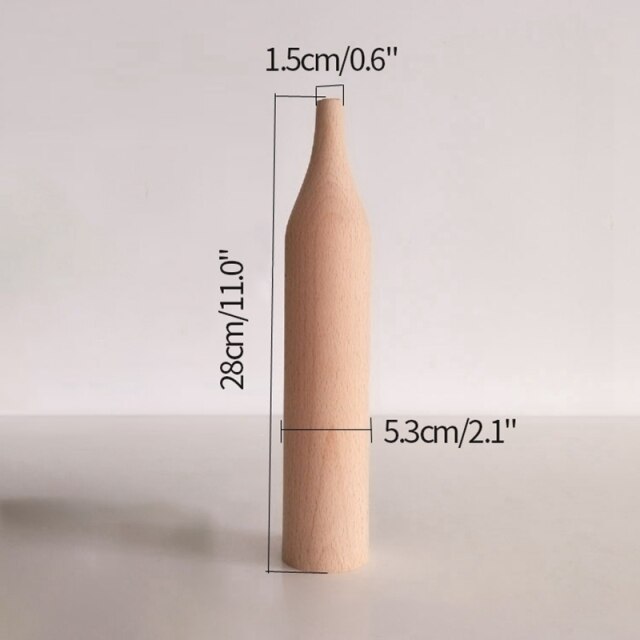 Minimalist Wooden Vases Moderne Vases