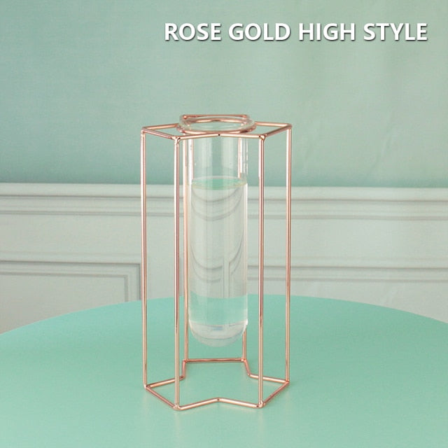 Creative Glass and Iron Vases Moderne Vases
