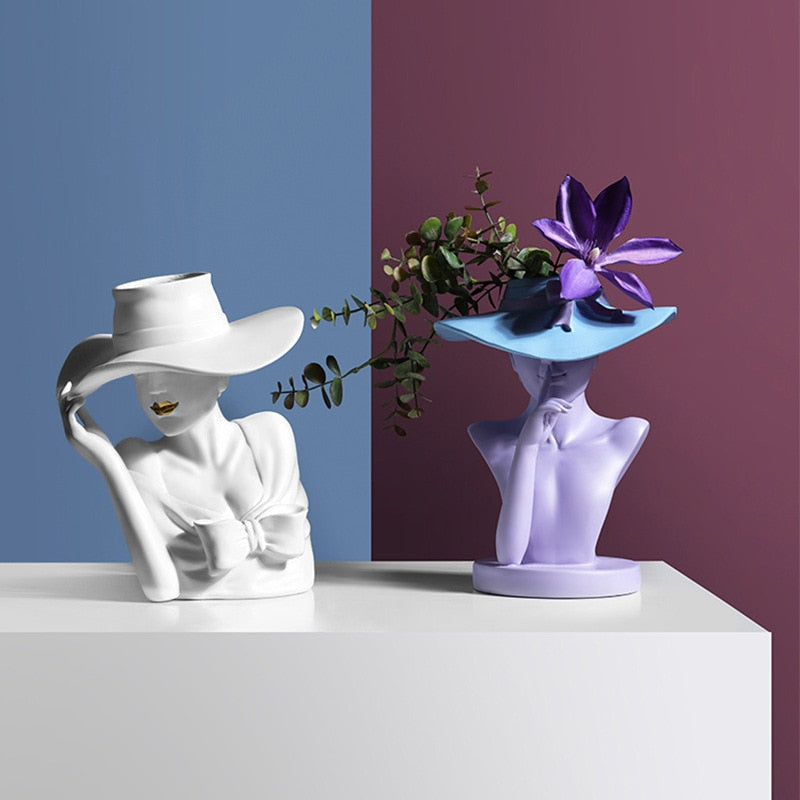 Artist Head Creative Vase Moderne Vases