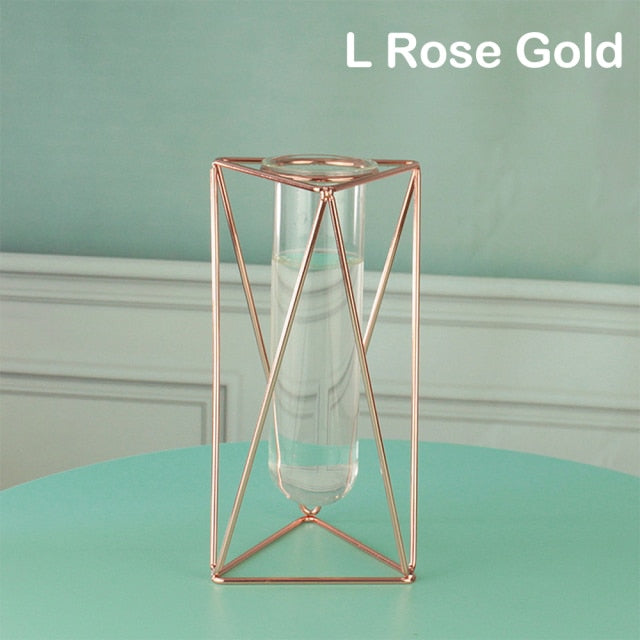 Creative Glass and Iron Vases Moderne Vases