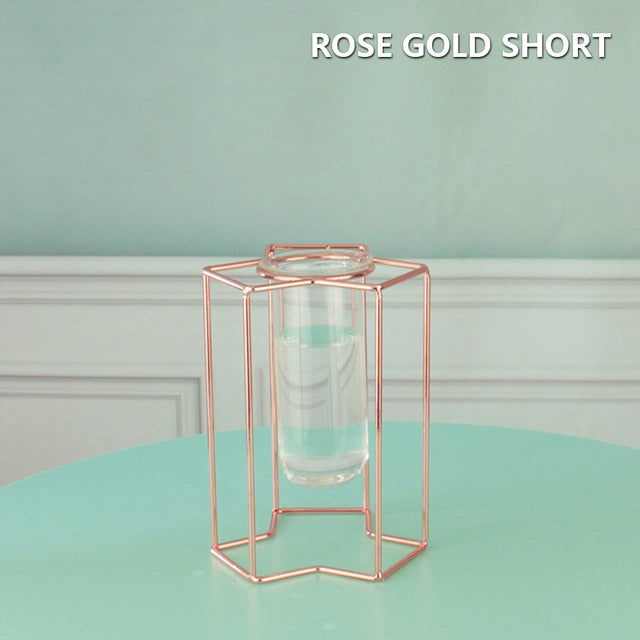 Creative Glass and Iron Vases Moderne Vases