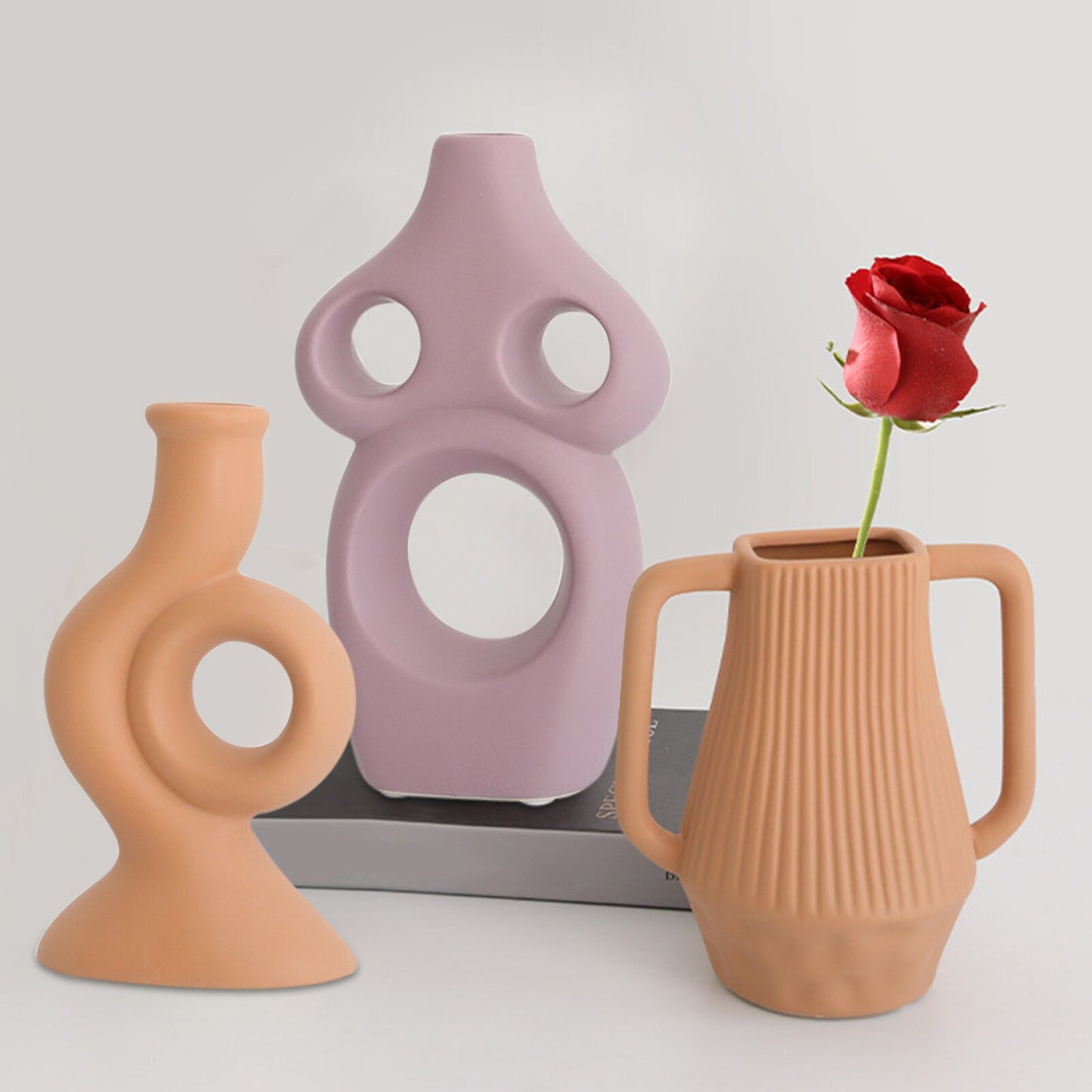 Nordic Morandi Shaped Ceramic Vases Moderne Vases