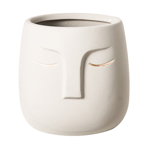 Creative Ceramic Face Vase Moderne Vases