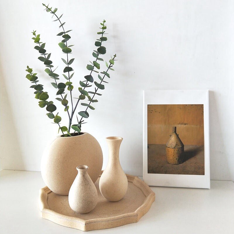 Retro Wooden Vase Moderne Vases