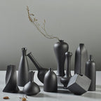Black Ceramic Japanese Vase Moderne Vases