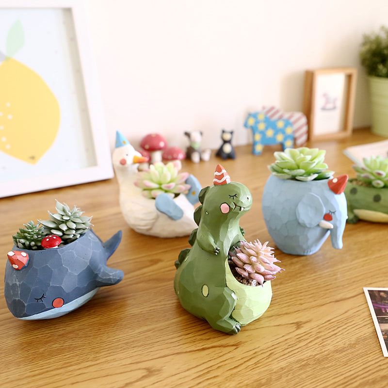 Cute Animals Plant Pots Moderne Vases